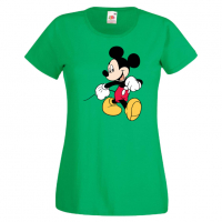 Дамска тениска Mickey Mouse 6 .Подарък,Изненада,, снимка 3 - Тениски - 36526537