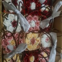 Кошница със сапунени рози , снимка 5 - Декорация за дома - 39791726