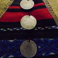 Автентична престилка сърма монети кръст, снимка 3 - Колекции - 31284204