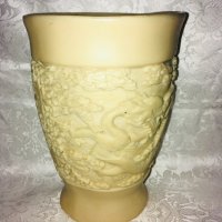 старинна ръчно гравирана азиатска ваза , снимка 6 - Вази - 31757155