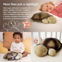 Светеща костенурка нощна музикална лампа с кабел и батерии подарък , снимка 2 - Плюшени играчки - 38096788