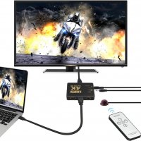 GANA 4K, 3D HDMI сплитер, 5 в 1 с IR дистанционно, снимка 4 - Други - 38312200