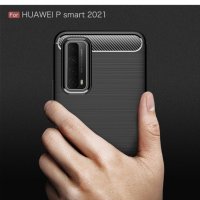 Промо! Huawei P Smart 2021 карбон силиконов гръб / кейс, снимка 3 - Калъфи, кейсове - 31524682