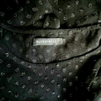 Черна прозрачна блуза/топ от шифон🍀❤L,XL❤🍀арт.4046, снимка 5 - Корсети, бюстиета, топове - 36462895