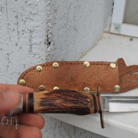 Немски ловен нож ''SOLINGEN'', снимка 3 - Антикварни и старинни предмети - 38646827