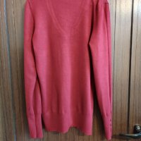 блуза бордо  с остро деколте  , снимка 3 - Блузи с дълъг ръкав и пуловери - 31916273