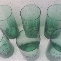 Стъклени чаши Кока Кола, цветни, цилиндри 6 бр, снимка 5 - Колекции - 39434226
