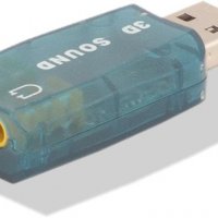Звукова карта на USB Digital One SP00120 стерео жак и микрофон Sound Card USB , снимка 2 - Други - 29261613