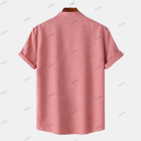 Мъжка едноцветна риза с къс ръкав, 11цвята , снимка 9 - Ризи - 44760177