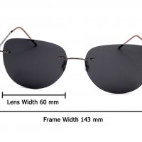 Слънчеви очила с титаниеви рамки , снимка 4 - Слънчеви и диоптрични очила - 28776202
