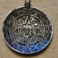 Стара сребърна лъжичка Мексико, снимка 13 - Антикварни и старинни предмети - 42760395