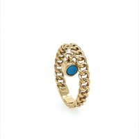 Златен дамски пръстен 2,11гр. размер:53 14кр. проба:585 модел:22339-1, снимка 1 - Пръстени - 44376103