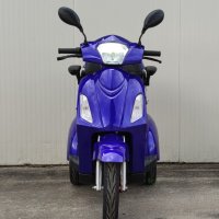 Луксозна едноместна електрическа триколка модел VISTA T408 в син цвят, снимка 6 - Мотоциклети и мототехника - 42790527