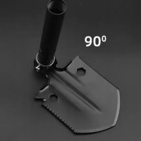 Сгъваема лопата + аксесоари, черен цвят D10  Код на продукт: TS6356, снимка 4 - Други - 40546563