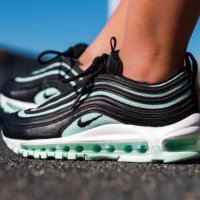 маратонки  Nike Air Max 97 Black Igloo “Tiffany”   номер 38,5-39, снимка 2 - Маратонки - 39854488