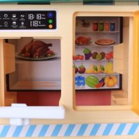 Кухня със светещи котлони, реалистични звуци и течаща вода-38 см Детска играчка сглобяема оборудвана, снимка 17 - Образователни игри - 30862481