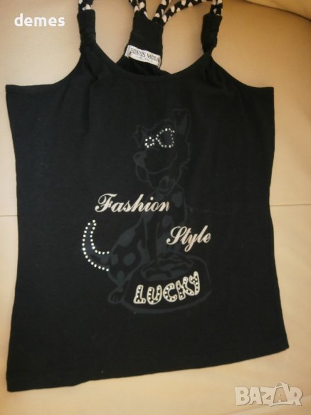 Черен дамски потник Bonus moda - размер XL, снимка 1