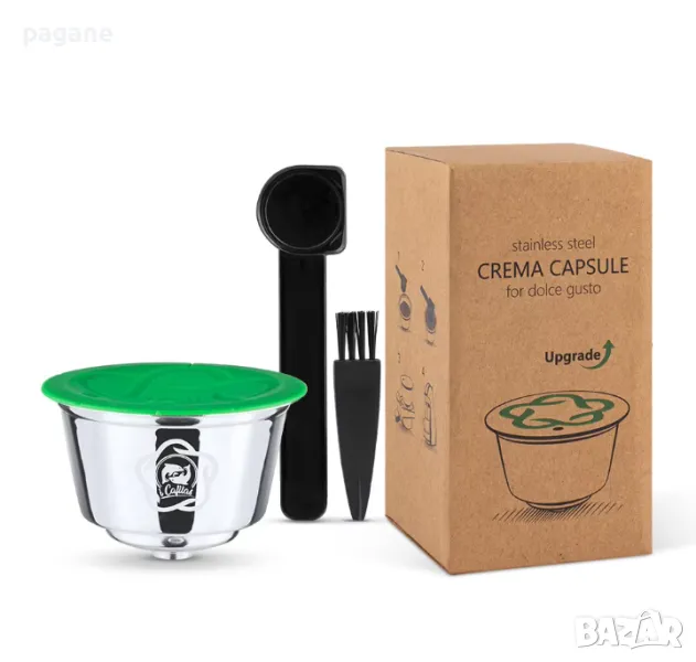 Метална крема капсула за кафемашини Долче Густо, снимка 1
