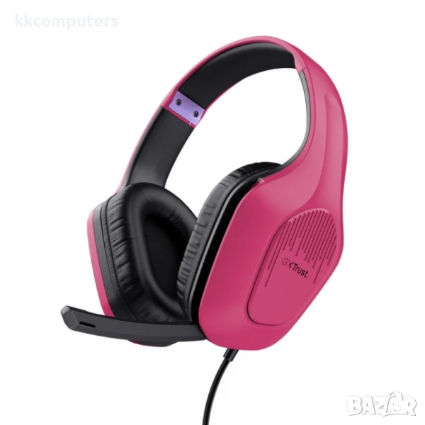 TRUST GXT415 Zirox Headset Pink Геймърски слушалки, снимка 1