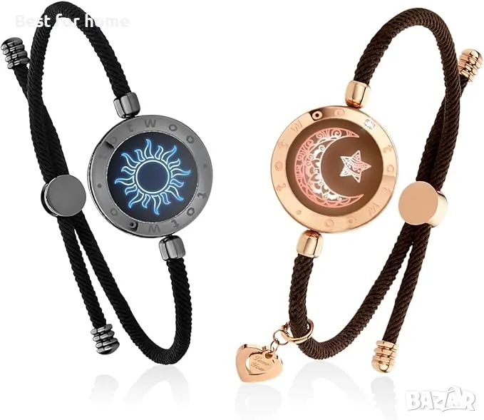 TOTWOO Sun and Moon 2- гривни за влюбени- Дизайнерска серия, снимка 1