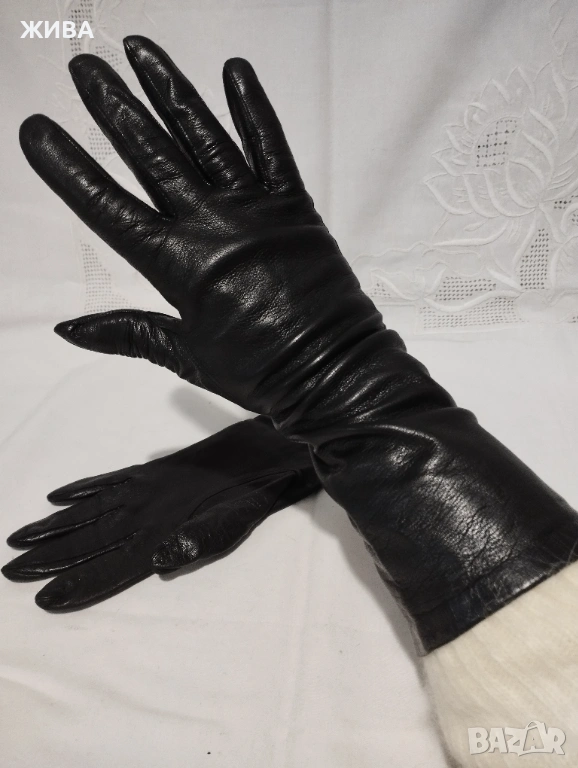 ЕСТЕСТВЕНА КОЖА дамски кожени ръкавици в разримни цветове, снимка 1