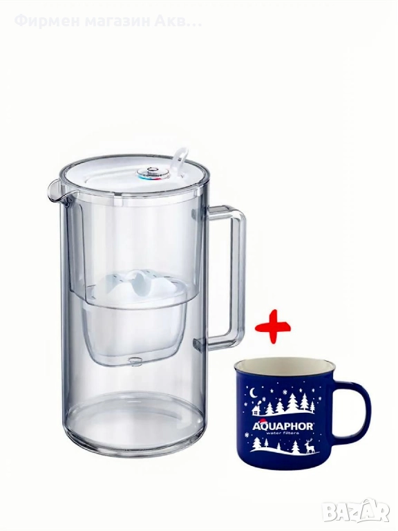 СТЪКЛЕНА КАНА ГЛАСС +ЧАША ПРОМО ЦЕНА!!!, снимка 1