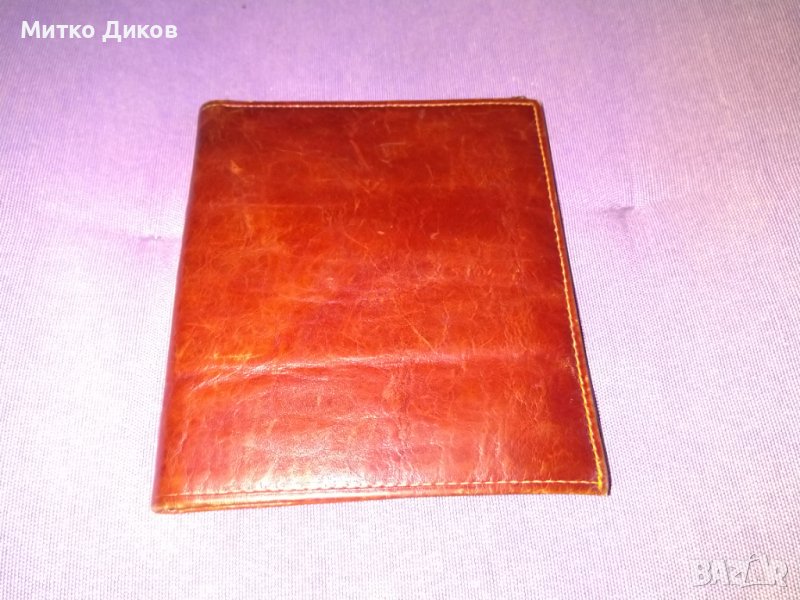 Портфейл естествена кожа 130х110 мм №7, снимка 1