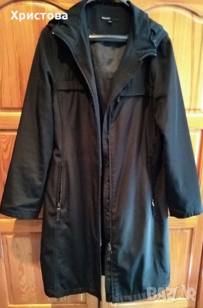 Черна връхна дреха с качулка,KappAhI, снимка 1