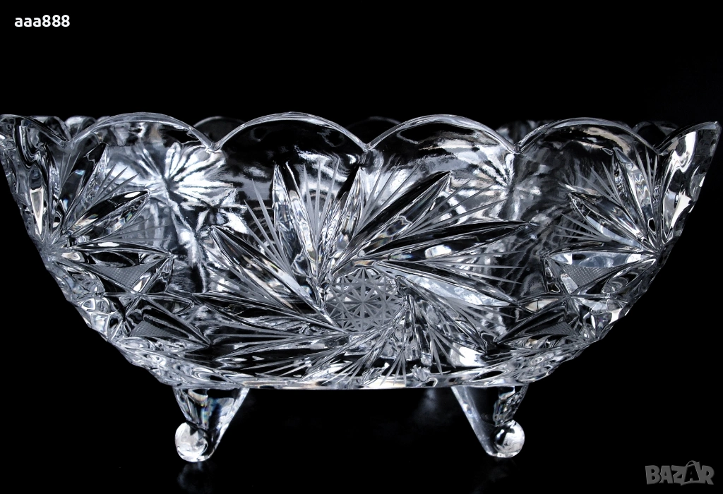 Фруктиера чешки кристал Бохемия, снимка 1