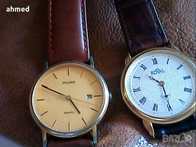 2бр стари позлатани красиви 4асовници, снимка 1