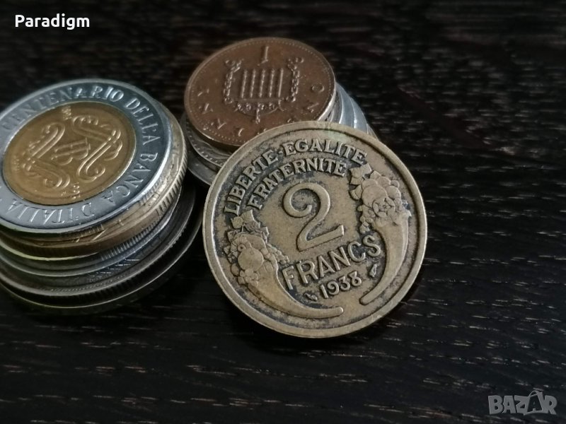 Монета - Франция - 2 франка | 1938г., снимка 1