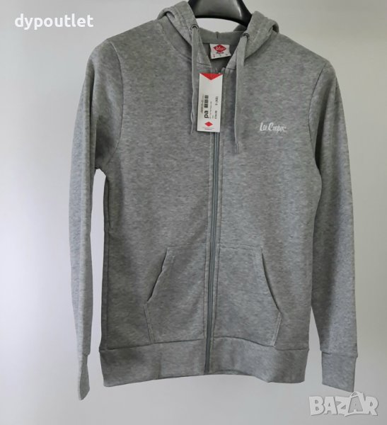 Lee Cooper - Дамски суичър с качулка Zip Thru Hoody, размери - XS и S , цвят - сив.   , снимка 1
