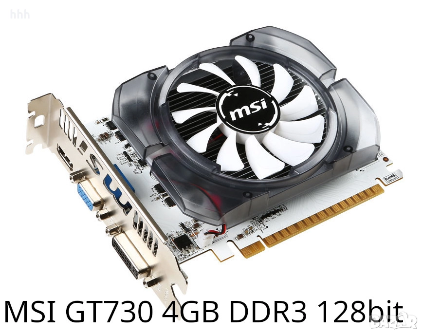 Видеокарта за игри MSI GT730 4GB DDR3 128bit, снимка 1