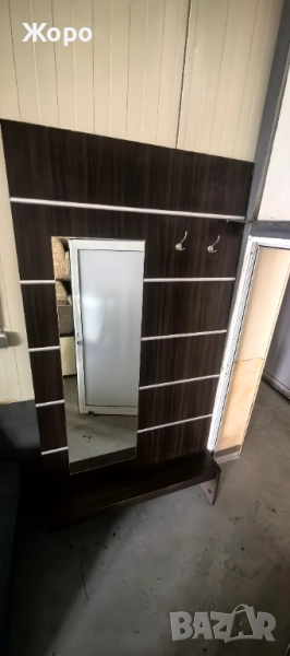 Портманто с огледало и закачалки, снимка 1