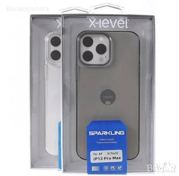 Калъф PC X-Level Sparkling /Черен/ за iPhone 16 6.1 Баркод : 3130763, снимка 1
