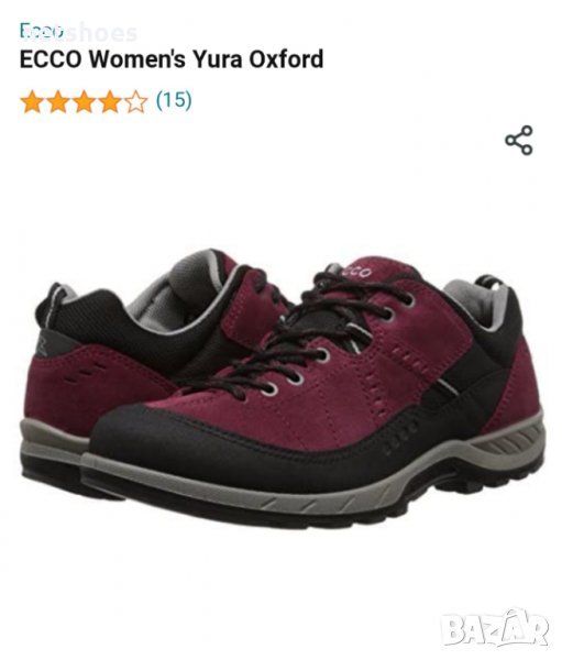 Ecco-Yura Oxford- Дамски обувки №40, снимка 1