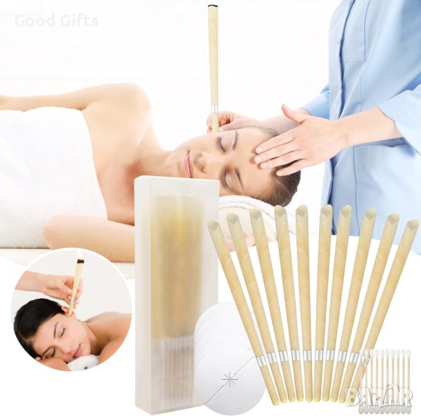 Комплект Ароматни восъчни свещи за уши, 10 броя , снимка 1