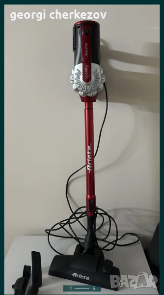Прахосмукачка Ariete force вертикална , снимка 1