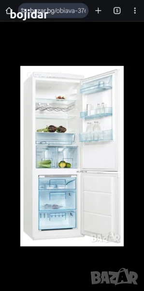 Хладилник с фризер 323Л - ELECTROLUX ENB34633W NO FROST, снимка 1