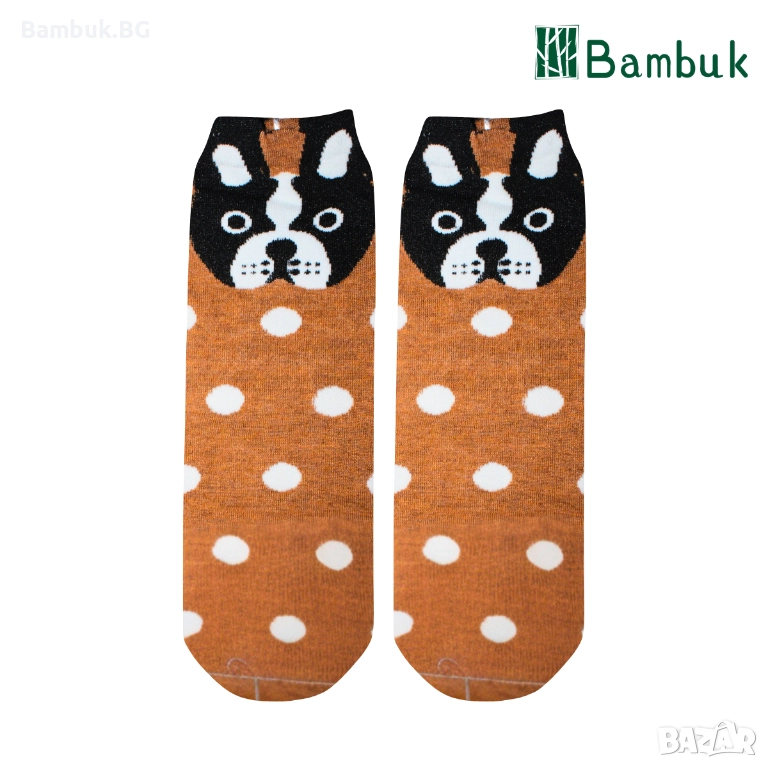 Дамски чорапи за весело настроение “Сладки кученца”, снимка 1