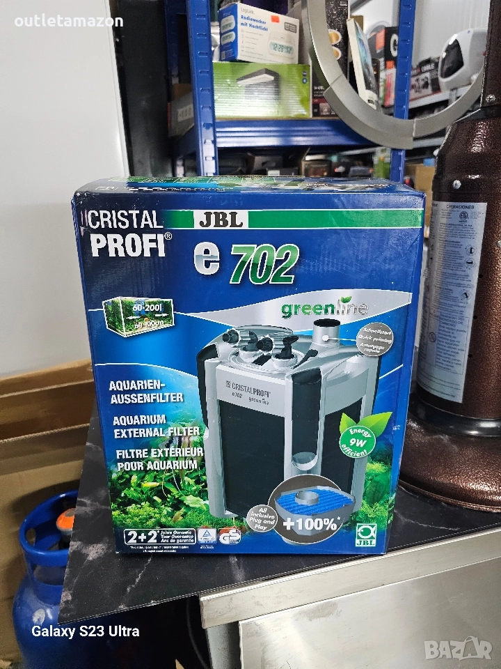 Енергоспестяващ вътрешен филтър JBL CristalProfi e702 greenline за аквариуми до 200 л, снимка 1