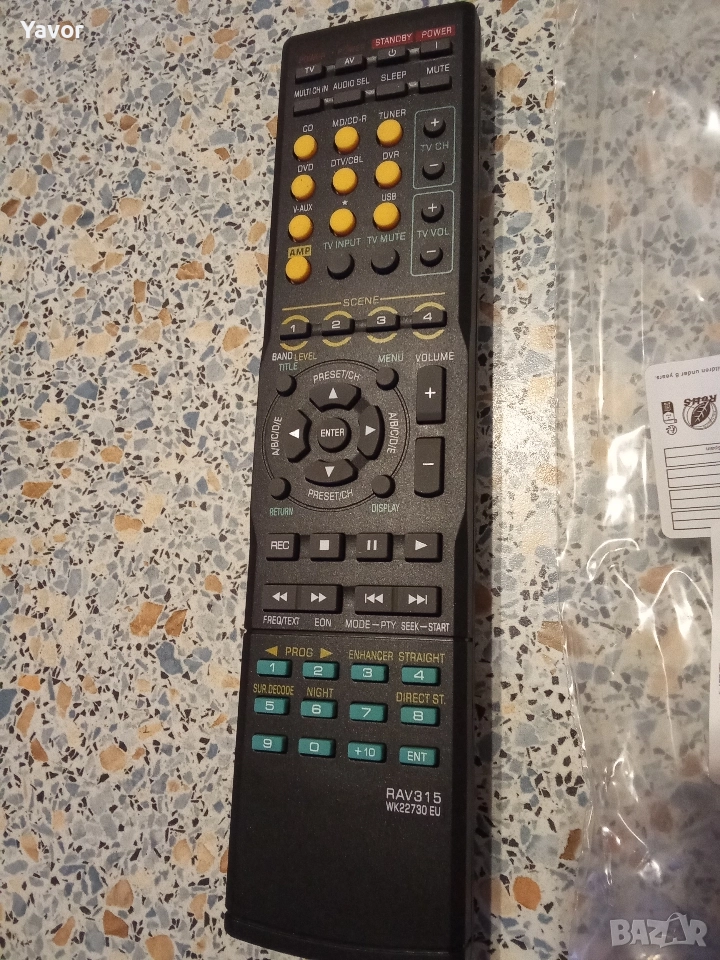 Ново дистанционно YAMAHA RAV 315 за ресивър и други, снимка 1