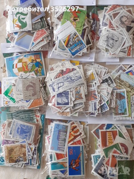 1000 различни пощенски марки за 59 лева, снимка 1