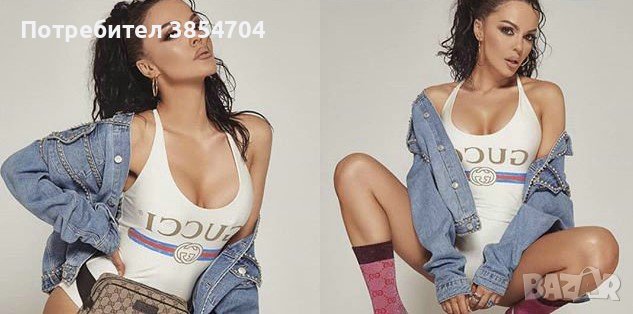 Цял Бански Гучи ХС,С*бял Gucci, снимка 1