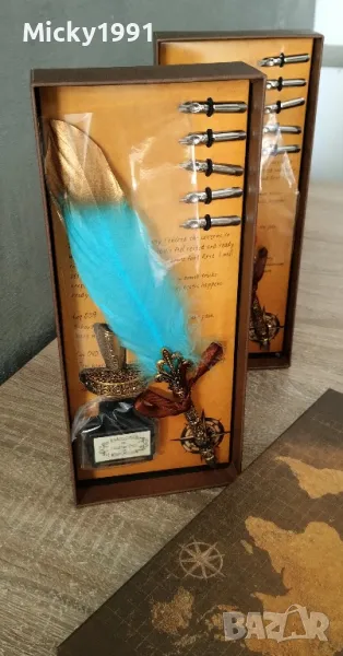 Луксозен калиграфски комплект с перо, снимка 1