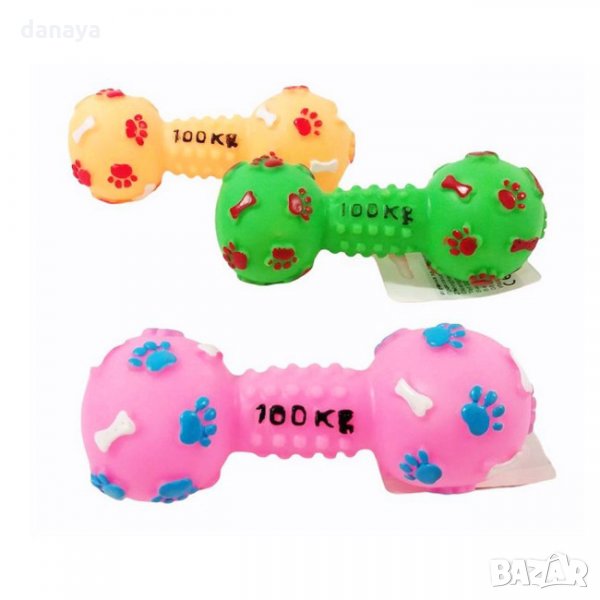 1781 Писукаща гумена играчка за куче гиричка с лапички, снимка 1