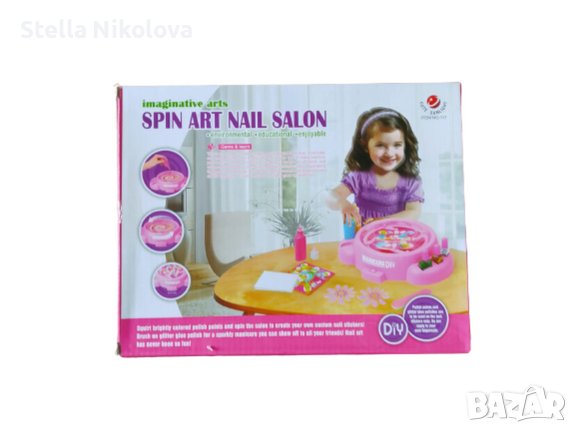 Игрален комплект Детска ноктопластика с голяма машинка за въздух, снимка 1