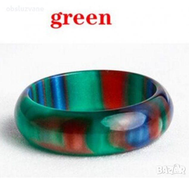 Пръстен зелен опал 💥, снимка 1