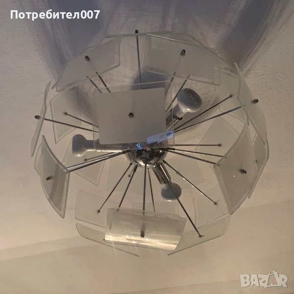 Ефектна лампа за таван 3 крушки E14 // +димируеми крушки // +димер, снимка 1