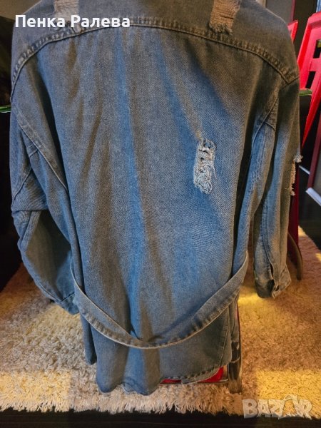 уникално дънково яке тип риза, снимка 1